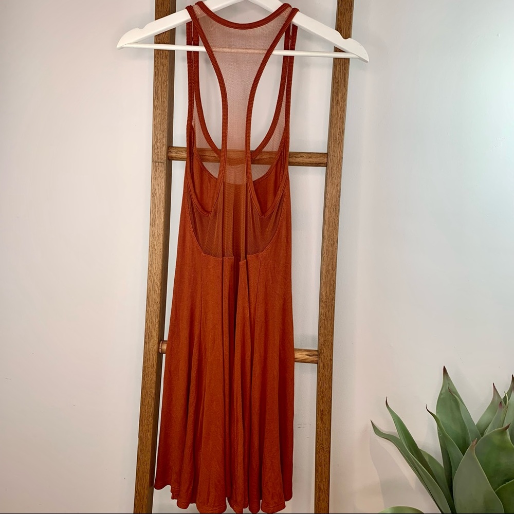 Mesh Racerback Mini Dress